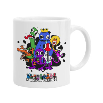 Rainbow friends, Ceramic coffee mug, 330ml (1pcs)