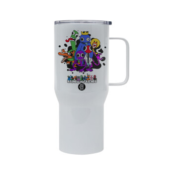 Rainbow friends, Tumbler με καπάκι, διπλού τοιχώματος (θερμό) 750L