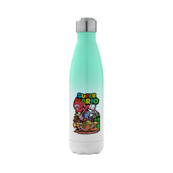 Super mario Jump, Metal mug thermos Green/White (Stainless steel), double wall, 500ml