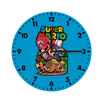 Super mario Jump, Wooden wall clock (20cm)