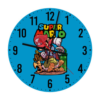 Super mario Jump, Ρολόι τοίχου ξύλινο (30cm)