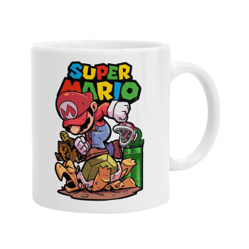 Super mario Jump, Ceramic coffee mug, 330ml (1pcs)