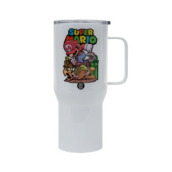 Super mario Jump, Mega Stainless steel Tumbler with lid, double wall 750L