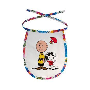 Snoopy & Joe, Σαλιάρα μωρού αλέκιαστη με κορδόνι Χρωματιστή