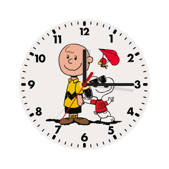 Snoopy & Joe, Wooden wall clock (20cm)