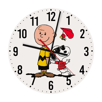Snoopy & Joe, Ρολόι τοίχου ξύλινο (30cm)