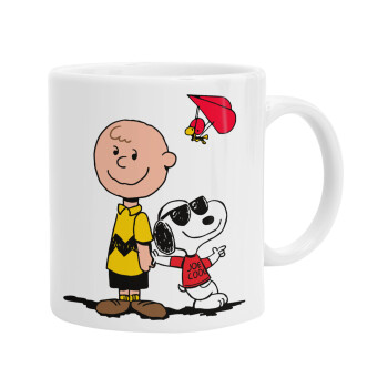 Snoopy & Joe, Ceramic coffee mug, 330ml (1pcs)