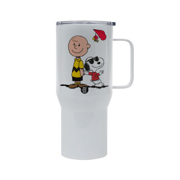 Snoopy & Joe, Mega Stainless steel Tumbler with lid, double wall 750L