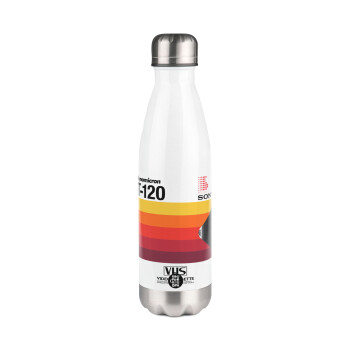 VHS sony dynamicron T-120, Metal mug thermos White (Stainless steel), double wall, 500ml