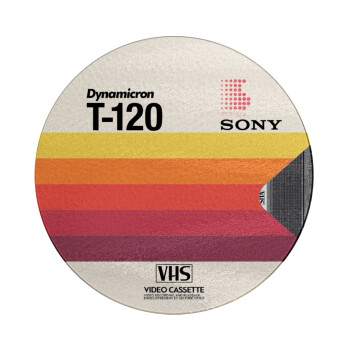 VHS sony dynamicron T-120, Επιφάνεια κοπής γυάλινη στρογγυλή (30cm)