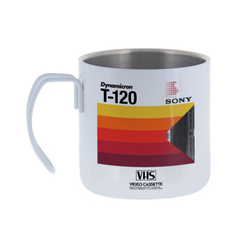 VHS sony dynamicron T-120, Mug Stainless steel double wall 400ml