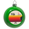 Green Christmas tree ornament bauble 8cm