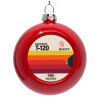 Red Christmas tree ornament bauble 8cm