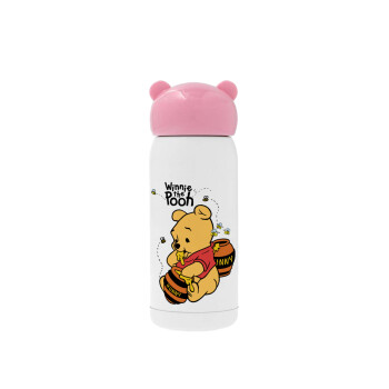 Winnie the Pooh, Ροζ ανοξείδωτο παγούρι θερμό (Stainless steel), 320ml