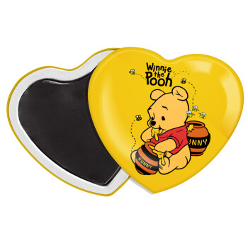 Winnie the Pooh, Μαγνητάκι καρδιά (57x52mm)