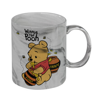 Winnie the Pooh, Mug ceramic marble style, 330ml