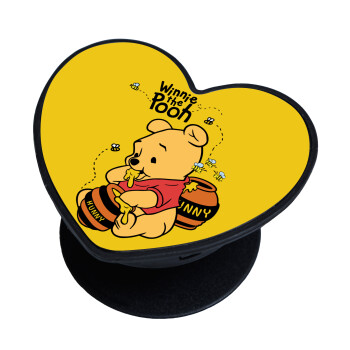 Winnie the Pooh, Phone Holders Stand  καρδιά Μαύρο Βάση Στήριξης Κινητού στο Χέρι