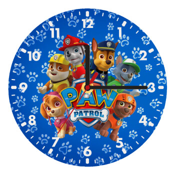 PAW patrol, τα κουτάβια, Ρολόι τοίχου ξύλινο (20cm)