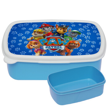 PAW patrol, ΜΠΛΕ παιδικό δοχείο φαγητού (lunchbox) πλαστικό (BPA-FREE) Lunch Βox M18 x Π13 x Υ6cm