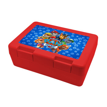 PAW patrol, Children's cookie container RED 185x128x65mm (BPA free plastic)