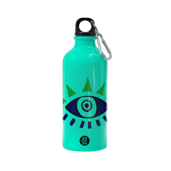 blue evil eye, Water bottle 600ml