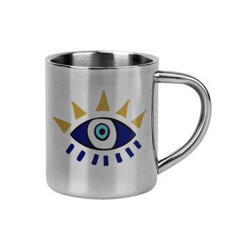 blue evil eye, Mug Stainless steel double wall 300ml