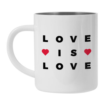 Love is Love, Mug Stainless steel double wall 300ml