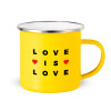 Yellow Enamel Metallic Cup 360ml