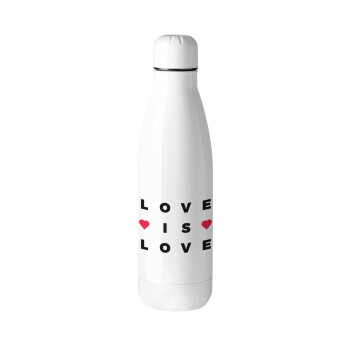 Love is Love, Μεταλλικό παγούρι θερμός (Stainless steel), 500ml