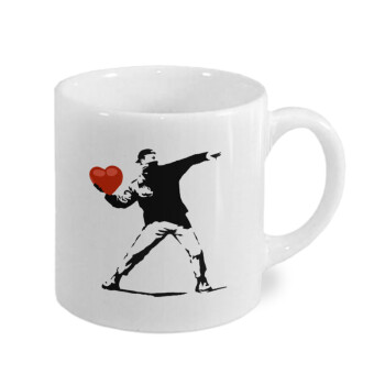 Banksy (The heart thrower), Κουπάκι κεραμικό, για espresso 150ml
