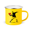 Yellow Enamel Metallic Cup 360ml