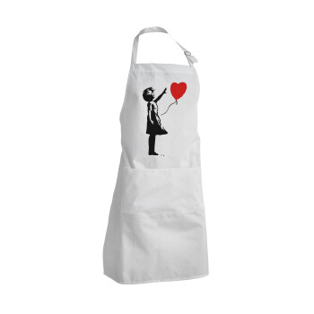 Banksy (Hope), Adult Chef Apron (with sliders and 2 pockets)