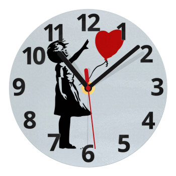 Banksy (Hope), Ρολόι τοίχου γυάλινο (20cm)