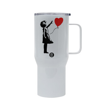 Banksy (Hope), Tumbler με καπάκι, διπλού τοιχώματος (θερμό) 750L