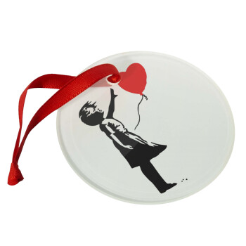 Banksy (Hope), Christmas ornament glass 9cm