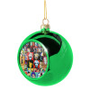 Green Christmas tree ornament ball 8cm