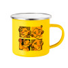 Yellow Enamel Metallic Cup 360ml