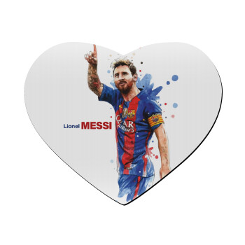 Lionel Messi, Mousepad heart 23x20cm