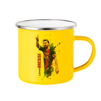 Lionel Messi, Κούπα Μεταλλική εμαγιέ Κίτρινη 360ml