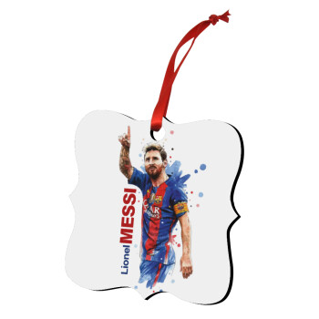 Lionel Messi, Χριστουγεννιάτικο στολίδι polygon ξύλινο 7.5cm