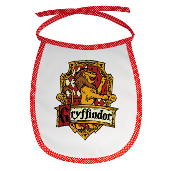 Gryffindor, Harry potter, Σαλιάρα μωρού αλέκιαστη με κορδόνι Κόκκινη