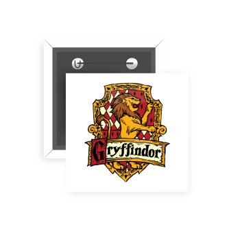 Gryffindor, Harry potter, Κονκάρδα παραμάνα τετράγωνη 5x5cm