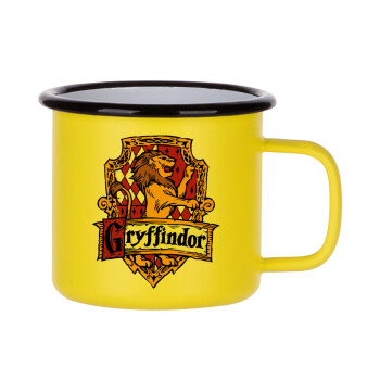 Gryffindor, Harry potter, Κούπα Μεταλλική εμαγιέ ΜΑΤ Κίτρινη 360ml