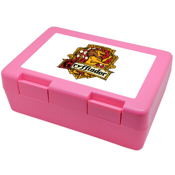 Gryffindor, Harry potter, Children's cookie container PINK 185x128x65mm (BPA free plastic)