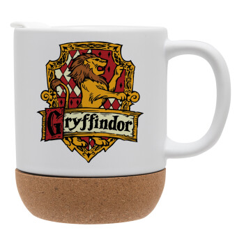 Gryffindor, Harry potter, Ceramic coffee mug Cork (MAT), 330ml (1pcs)