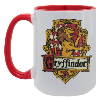 Gryffindor, Harry potter, Κούπα Mega 15oz, κεραμική Κόκκινη, 450ml