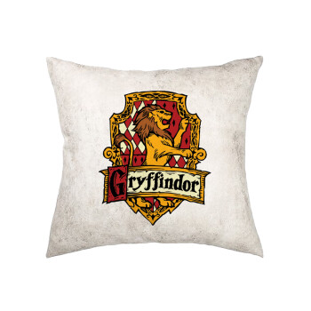 Gryffindor, Harry potter, Μαξιλάρι καναπέ Δερματίνη Γκρι 40x40cm με γέμισμα