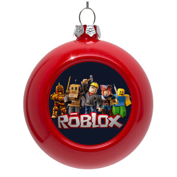 Roblox, Στολίδι Χριστουγεννιάτικη μπάλα δένδρου Κόκκινη 8cm