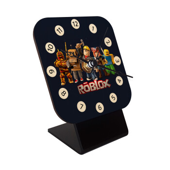 Roblox, Επιτραπέζιο ρολόι σε φυσικό ξύλο (10cm)