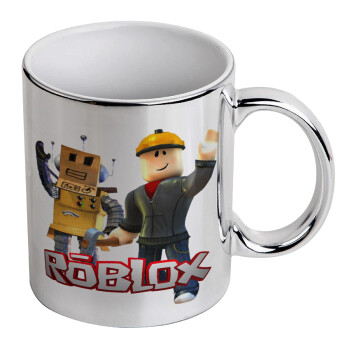 Roblox, Mug ceramic, silver mirror, 330ml